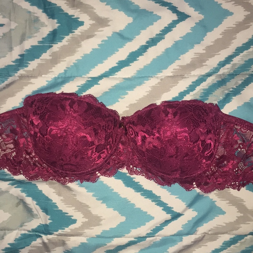 Pinkish burgundy bra